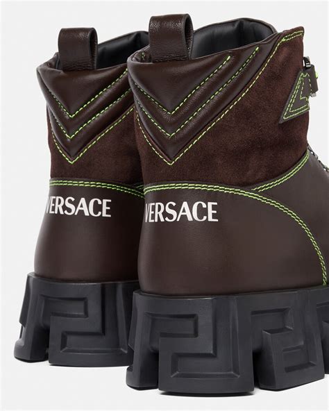 Versace greca boots